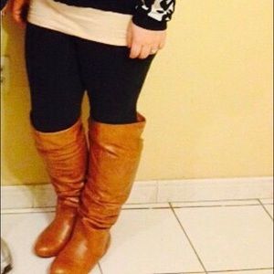 Shoes - Chestnut Over the Knee Boots Shoes - Chestnut Over the Knee Boots